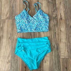 High waisted bikini set